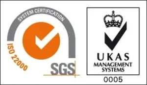 SGS ISO 22000 certificate